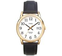 Timex Easy Reader Indiglo (35 mm) weißes Zifferblatt/schwarzes Lederarmband T2H291