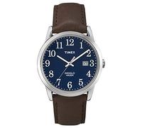 Timex Easy Reader TW2P75900 Herren-Armbanduhr, Lederarmband, 38 mm, Braun