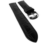 Timex Ersatzband?Uhrenarmband Leder schwarz Krokoprägung 20mm T2N289