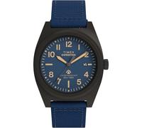 Timex Expedition Capstone Herren-Armbanduhr, 39 mm, blau, zweiteilig, Schnellverschluss, blaues Zifferblatt, Gunmetal