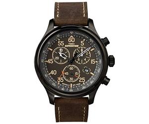 Timex Expedition Chronograph (42mm) braunes Zifferblatt/braunes Lederarmband T49905