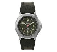 Timex Expedition Field Herren-Armbanduhr, 39 mm, grünes Armband, grünes Zifferblatt, silberfarbenes Gehäuse
