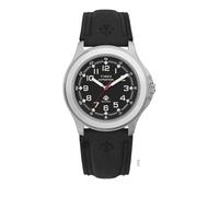 Timex Expedition Field Herren-Armbanduhr, 39 mm, schwarzes Armband, schwarzes Zifferblatt, silberfarbenes Gehäuse
