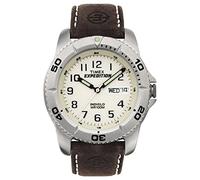 Timex Herren-Armbanduhr Analog Leder Braun T46681D7