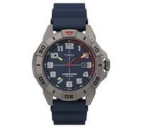 Timex Expedition North Herren-Armbanduhr, 42 mm, blaues, zweiteiliges Silikonarmband, blaues Zifferblatt, Titangehäuse TW2V40800