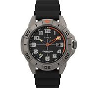 Timex Expedition North Ridge Herren-Armbanduhr, 41 mm, sandfarbenes Zifferblatt, Gewebe, Metallgehäuse, sandfarbenes Armband, schwarz