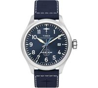 Timex Herrenuhr Waterbury X Pan Am Automatik 41 mm 10 ATM Blau One Size