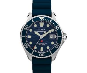 Timex Herren Analog Quarz Armbanduhr Deep Water Meridian