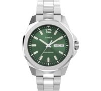 Timex Herren Armbanduhr Essex TW2W13900 – Quarz, Datum, Leuchtzeiger, Mineralglas, Silber
