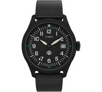 Timex Herrenuhr TW2W23400 – 43 mm, schwarzes Zifferblatt, umweltfreundliches Armband