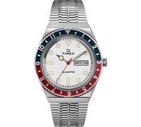 Timex Herren Analog Uhr Q Reissue mit Edelstahl Armband