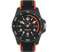 Timex Herren-Armbanduhr Expedition North, 46 mm, schwarzes, umweltfreundliches, zweiteiliges Armband mit Schnellverschluss, schwarzes Zifferblatt, schwarzes Gehäuse TW2V66100