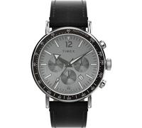 Timex Herren Chronograph TW2W47400 – Quarz Armbanduhr mit Lederband