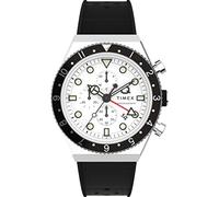 Timex Time Zone Chronograph 40mm White Dial One size