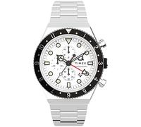 Timex Q Timex 3 Time Zone Chronograph men Watches white in Größe:ONE SIZE