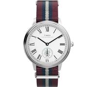 Timex Herren Waterbury Metropolitan 39 mm Uhr, Mehrfarbig/Edelstahl/Silber Ton