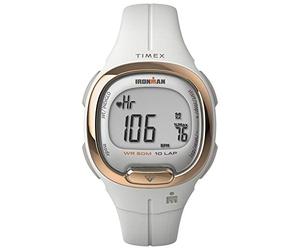 Timex Ironman Transit Damen-Armbanduhr, 33 mm, weißes, zweiteiliges Kunstharzarmband, digitales Zifferblatt, weißes Gehäuse TW5M40400