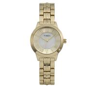 Timex Main Street Damen-Armbanduhr, 30 mm, Goldfarben