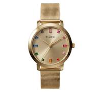 Timex Main Street Damen-Armbanduhr, 31 mm, dreifach goldfarben