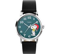 Timex Marlin TW2V63200 Snoopy Holiday 34 mm Lederarmband, gr n