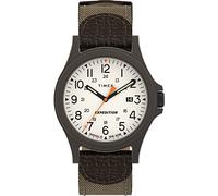 Timex Men's Expedition Acadia 40mm Quartz Fabric Strap, Brown, 20 Casual Watch (Model: TW4B237009J)