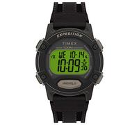 Timex Men's Expedition Digital CAT5 41mm Quartz Leather Strap, Brown, 20 Casual Watch (Model: TW4B245009J)