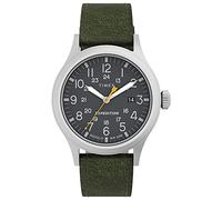 Timex Men's Expedition Scout 40mm Quartz Leather Strap, Green, 20 Casual Watch (Model: TW4B229009J)