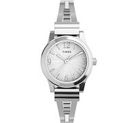 Timex Modische Stretch-Armreifen für Damen, 25 mm Armbanduhr, Silber, Modisch