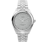Timex Orologio da Uomo Trend, 41 mm, cinturino in Acciaio INOX Con quadrante Grigio e cassa in Acciaio INOX TW2V67900