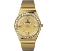 Timex Damen Armbanduhr TW2W10500 – Q Reissue, Analog-Quarz, Edelstahlarmband, Gold
