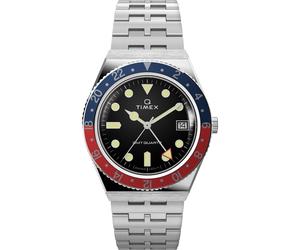 Timex Q Neuauflage Herren Silberne Uhr TW2V38000 Einheitsgröße
