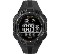 Timex Sport Herren-Armbanduhr, 43 mm, schwarzes Kunstharzarmband, digitales Zifferblatt, schwarzes Gehäuse TW5M63700