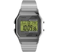 Timex T8 34 mm Armbanduhr. 34 mm T8 One Size Silber-Erweiterung