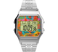 Timex T80 x Coca-Cola Unity Collection 34 mm Armbanduhr - silberfarben mit Edelstahlarmband TW2V25900YB