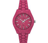 Timex Trend Damen-Armbanduhr, 37 mm, rosa umweltfreundliches Armband, rosa Zifferblatt, rosa Gehäuse TW2V77200