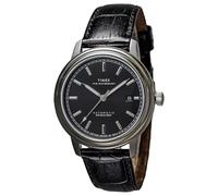 TIMEX TW2Y23000 Herrenuhr, Timex, Waterbury, Automatikaufzug, wasserdicht bis 5 ATM, Mineralglas, schwarzes Zifferblatt, Edelstahl, Schwarz