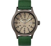 Timex TW4B06800 Herren Expedition Scout Indiglo Stoff Lederband 3-Zeiger Analog Uhr