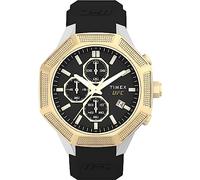 Timex UFC King Herrenuhr 45 mm, Schwarz/Silber, Kingsize: 45 mm