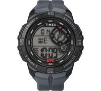 Timex UFC Rush Herren-Armbanduhr, 52 mm, graues Armband, digitales Zifferblatt, schwarzes Gehäuse TW5M59300