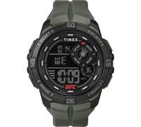 Timex UFC Rush Herren-Armbanduhr, 52 mm, grünes Armband, digitales Zifferblatt, schwarzes Gehäuse TW5M59400