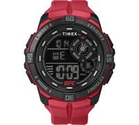 Timex UFC Rush Herren-Armbanduhr, 52 mm, rotes Armband, digitales Zifferblatt, schwarzes Gehäuse TW5M59200