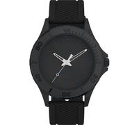 Timex UFC Street Herren-Armbanduhr, 41 mm, rotes Silikonarmband, silberfarbenes Zifferblatt, silberfarbenes Gehäuse TW2V58000
