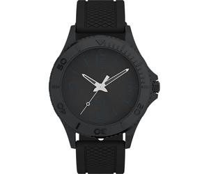 Timex UFC Street Herren-Armbanduhr, 41 mm, rotes Silikonarmband, silberfarbenes Zifferblatt, silberfarbenes Gehäuse TW2V58000
