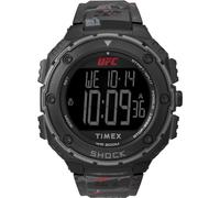 Timex UFC Strength Shock XL 50mm Herren-Armbanduhr aus schwarzem Kunstharz TW2V85100