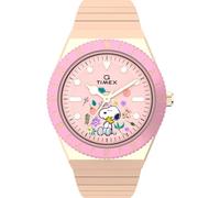 Timex Uhr - Quarz-Analoguhr Q Timex X Peanuts - In Bloom - Gr. unisize - in Rosa - für Damen