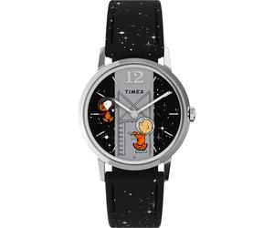 Timex Uhren - Mechanische Handaufzug-Uhr Timex X Peanuts® Marlin - Gr. unisize - in Schwarz - für Damen