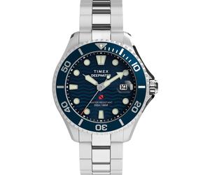 Timex Uhren - Quarz-Analoguhr Deepwater Meridian - Gr. unisize - in Silber - für Damen