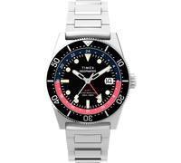 Timex Uhren - Quarz-Analoguhr Deepwater Reef 200 Gmt - Gr. unisize - in Silber - für Damen