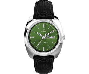 Timex Uhren - Quarz-Analoguhr Q Timex 1978 Day/Date - Gr. unisize - in Schwarz - für Damen