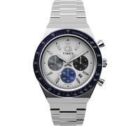 Timex Uhren - Quarz-Chronographenuhr Q Timex® Chronograph - Gr. unisize - in Silber - für Damen